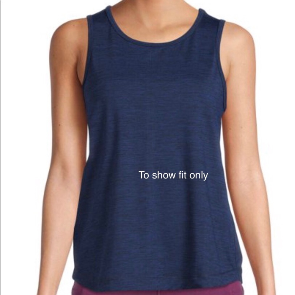 Activ8 Womens Black Scrunch Back Athletic Work-Out Tank Top Size Medium - Picture 7 of 9
